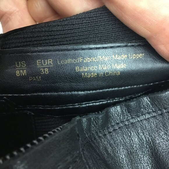 Sam Edelman Pam Over-The-Knee Black Leather Textile Boots Womens 8M - Picture 10 of 16